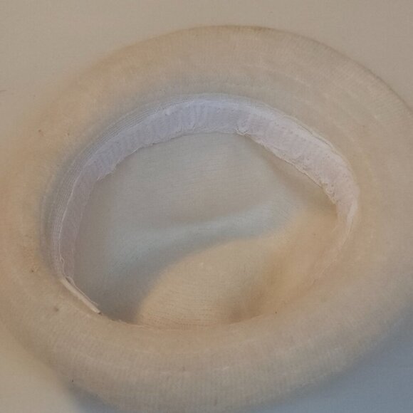 Arreactive Rabbit Fur Hat Fedora Winter Hat White Rabbit Fur Hat SOFT - Picture 5 of 7